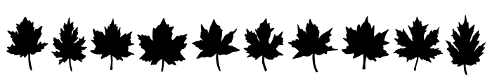 Falling Foliage Font OTHER CHARS