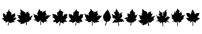 Falling Foliage Font LOWERCASE