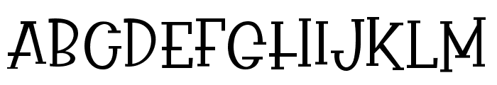 Falling Star Serif Font UPPERCASE