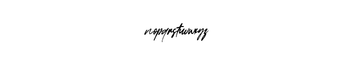 Faloney Script Font LOWERCASE
