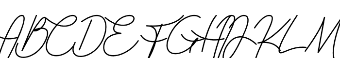 Falsetto Signature Font UPPERCASE
