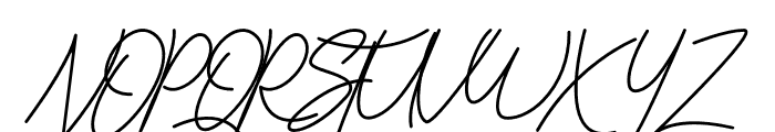 Falsetto Signature Font UPPERCASE