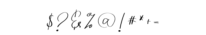 Family Caligraphy Font OTHER CHARS