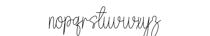 Family Signature Font LOWERCASE