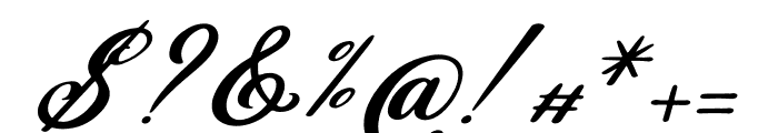 Famlyn Molteno Italic Font OTHER CHARS