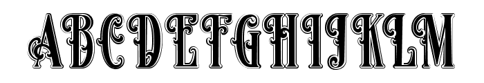 Famous flames college Font UPPERCASE
