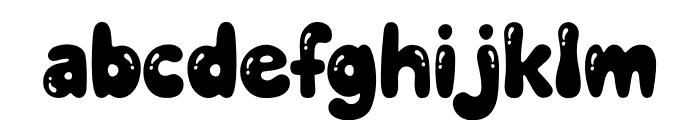 Fancy Bubble Font LOWERCASE