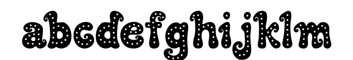 Fancy Christmas Font LOWERCASE