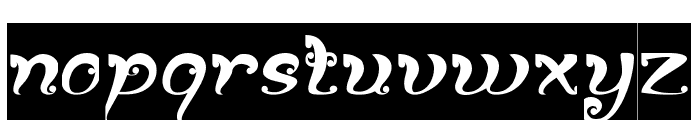 Fancy Curly-Inverse Font LOWERCASE