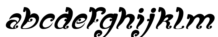 Fancy Curly Italic Font LOWERCASE