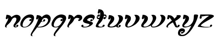 Fancy Curly Italic Font LOWERCASE