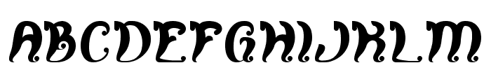 Fancy Curly Font UPPERCASE