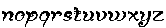 Fancy Curly Font LOWERCASE