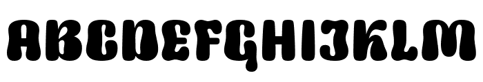 Fancy Groovy Font UPPERCASE