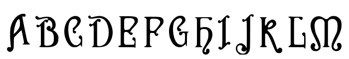 Fancy Regular Font UPPERCASE