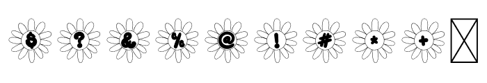 FancyFlowers Font OTHER CHARS