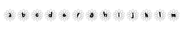 FancyFlowers Font LOWERCASE