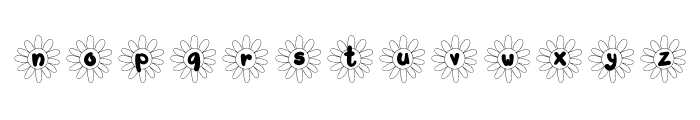 FancyFlowers Font LOWERCASE