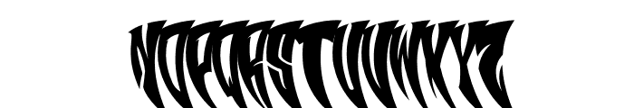 Fang Claw Font UPPERCASE