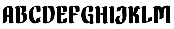 Fanhen-Regular Font UPPERCASE