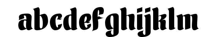 Fanhen-Regular Font LOWERCASE