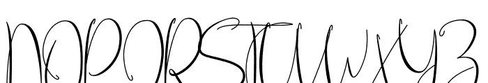 Fanish Signature Font UPPERCASE