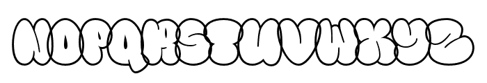 Fanky Bubble Line Font LOWERCASE