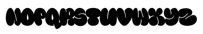 Fanky Bubble Font LOWERCASE