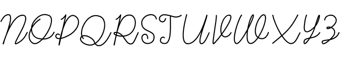 Fantasiascript Font UPPERCASE