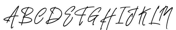 FanttingSignature-Regular Font UPPERCASE