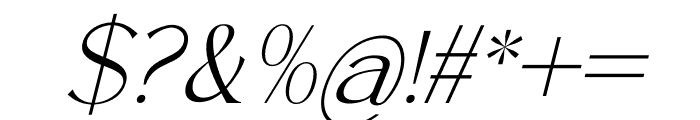 Fanttor Howery Serif Italic Font OTHER CHARS