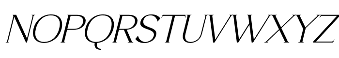 Fanttor Howery Serif Italic Font UPPERCASE