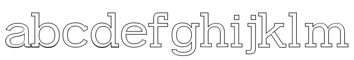 Farhan-Outline Font LOWERCASE