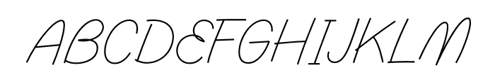 Farhana Thin Font UPPERCASE