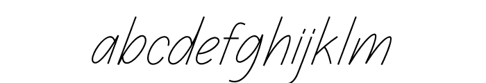 Farhana Thin Font LOWERCASE