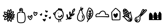 Farm To Table Doodles Regular Font UPPERCASE