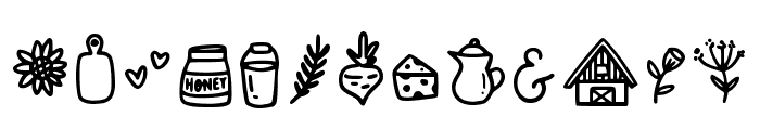 Farm To Table Doodles Regular Font LOWERCASE