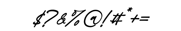 Farshanetta Italic Font OTHER CHARS