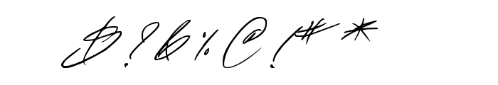 Fascinating Signature Font OTHER CHARS