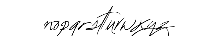 Fascinating Signature Font LOWERCASE