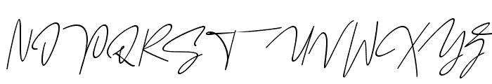 Fashion Signature Italic Font UPPERCASE