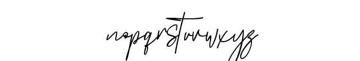 Fashion Signature Italic Font LOWERCASE