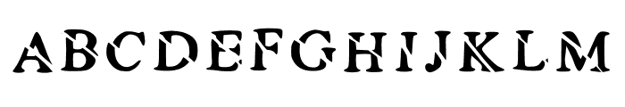 Fashion Slash Regular Font LOWERCASE