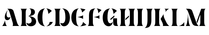 Fashion Stencil Regular Font UPPERCASE