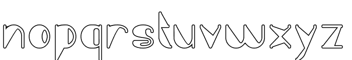 Fashion Style-Hollow Font LOWERCASE