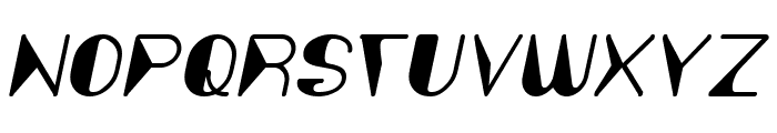 Fashion Style Italic Font UPPERCASE