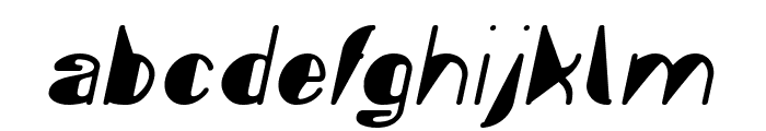Fashion Style Italic Font LOWERCASE