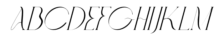 Fashionable-Italic Font UPPERCASE