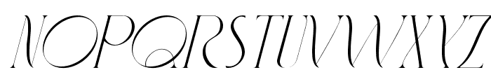 Fashionable-Italic Font UPPERCASE