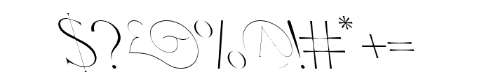 Fashionable Reverse Italic Italic Font OTHER CHARS